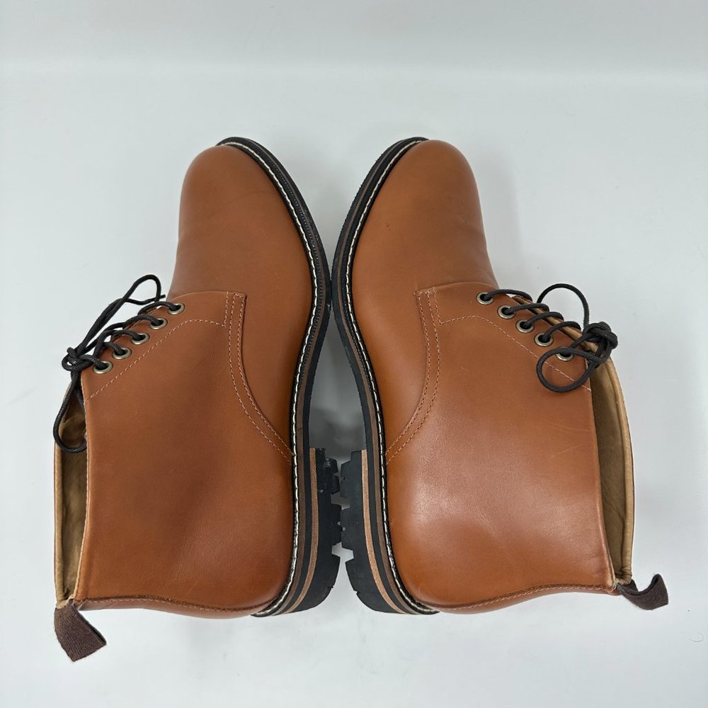 Brooks Brothers Chukka Boots Leather brown shoes Men's size 9D - Picture 5 of 16